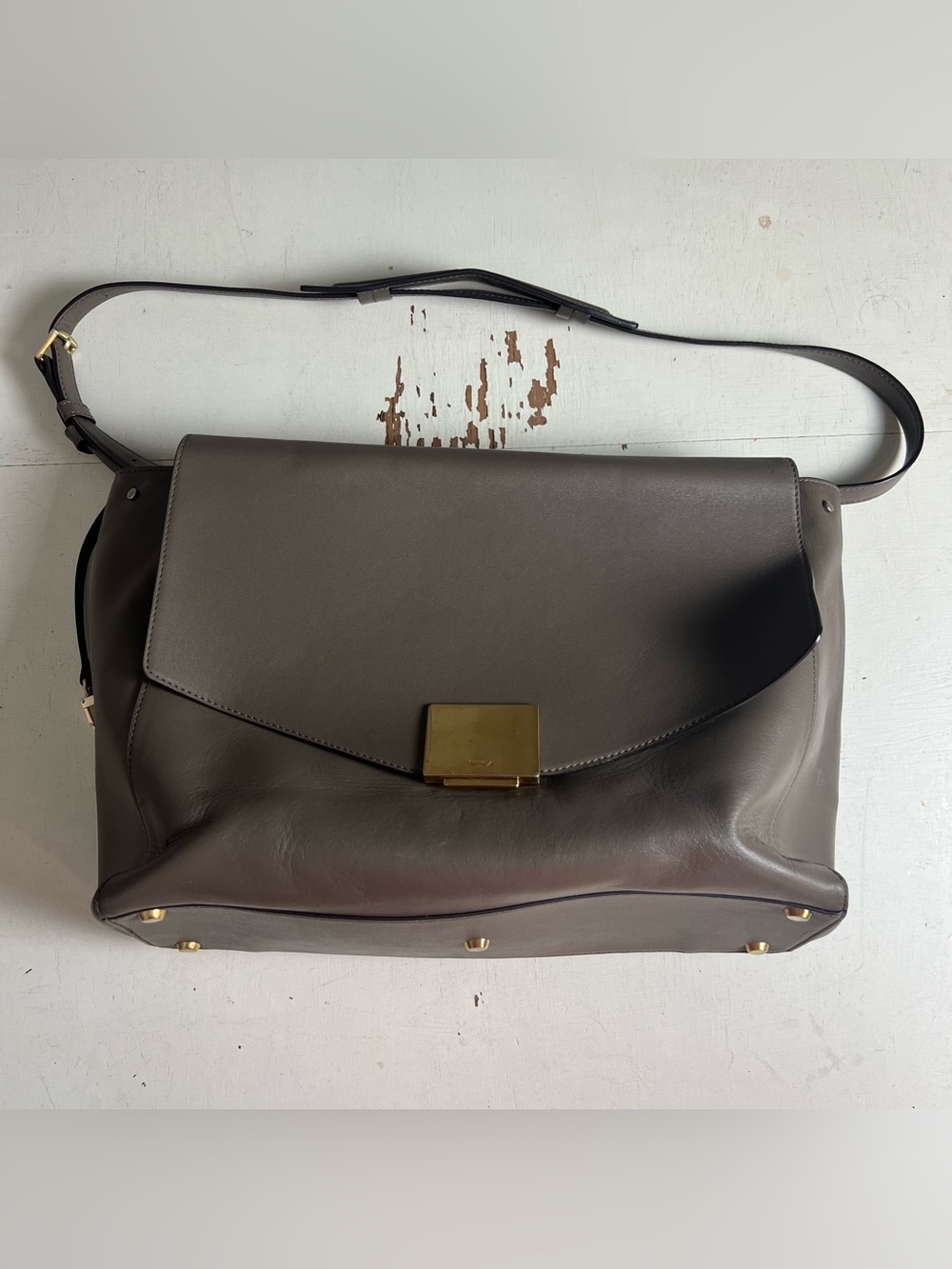TUMI- Tavi Satchel Messenger Bag Grey